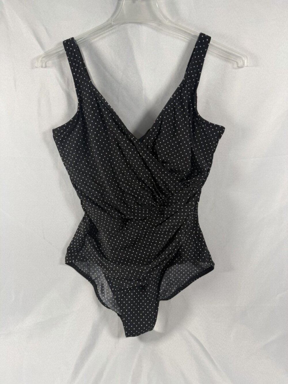 Miraclesuit Pin Point Oceanus One Piece Swimsuit Size 16